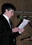 Daniel Reading a Poem at Grandma Tilley's Wedding